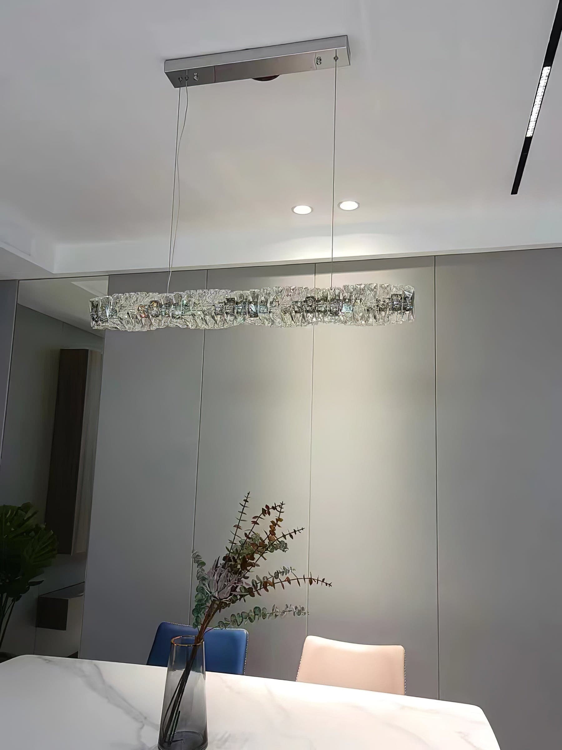 Long Crystal Pendant Lamp