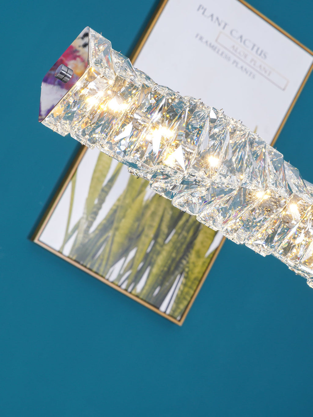 Long Crystal Pendant Lamp