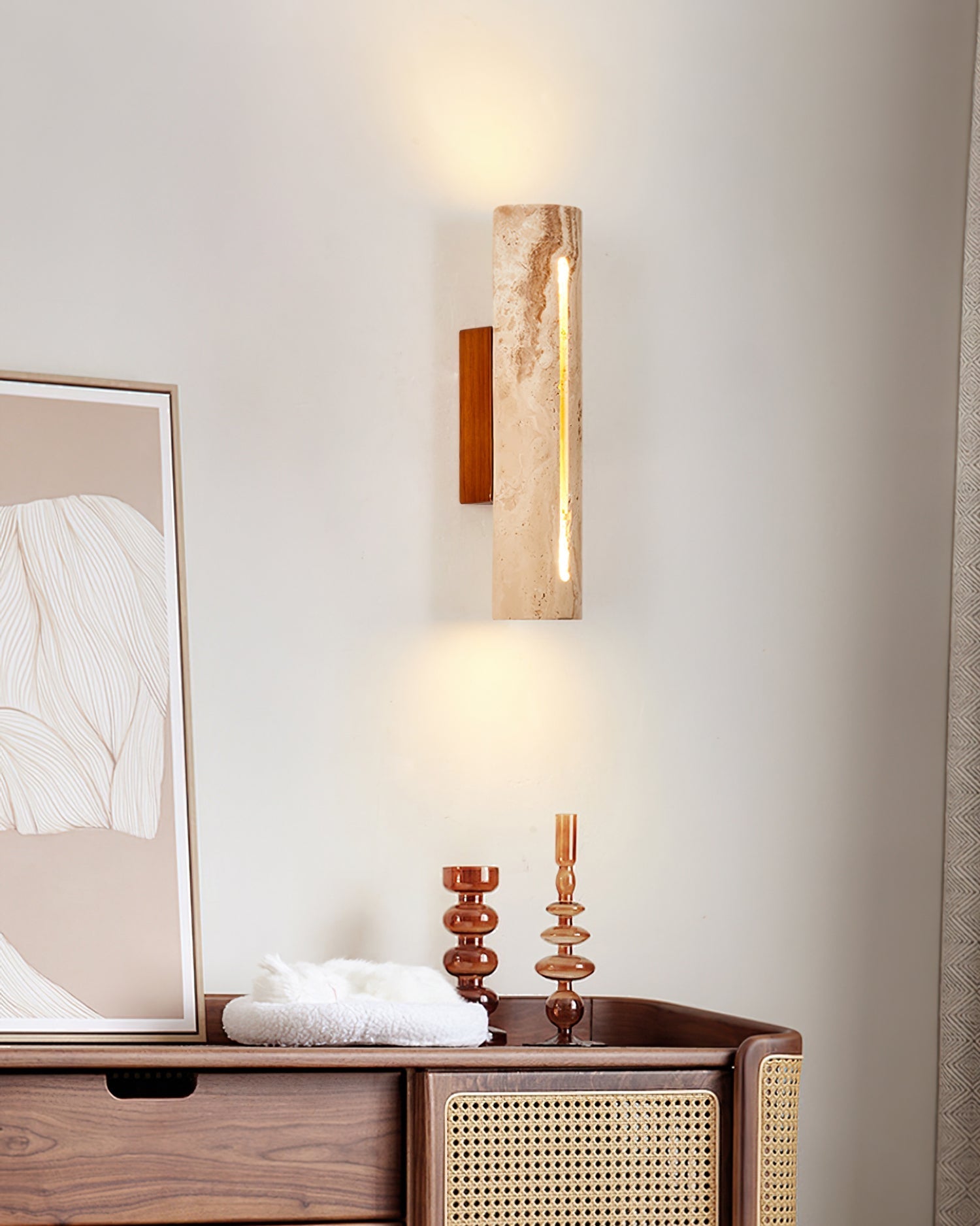 Lorelei Travertine Wall Light