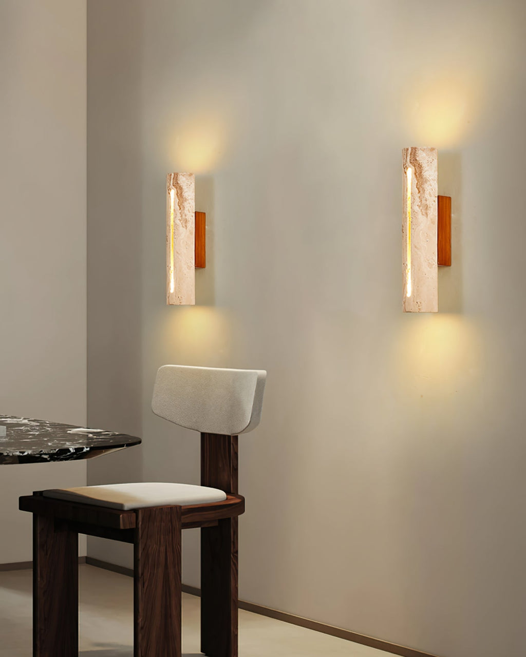 Lorelei Travertine Wall Light
