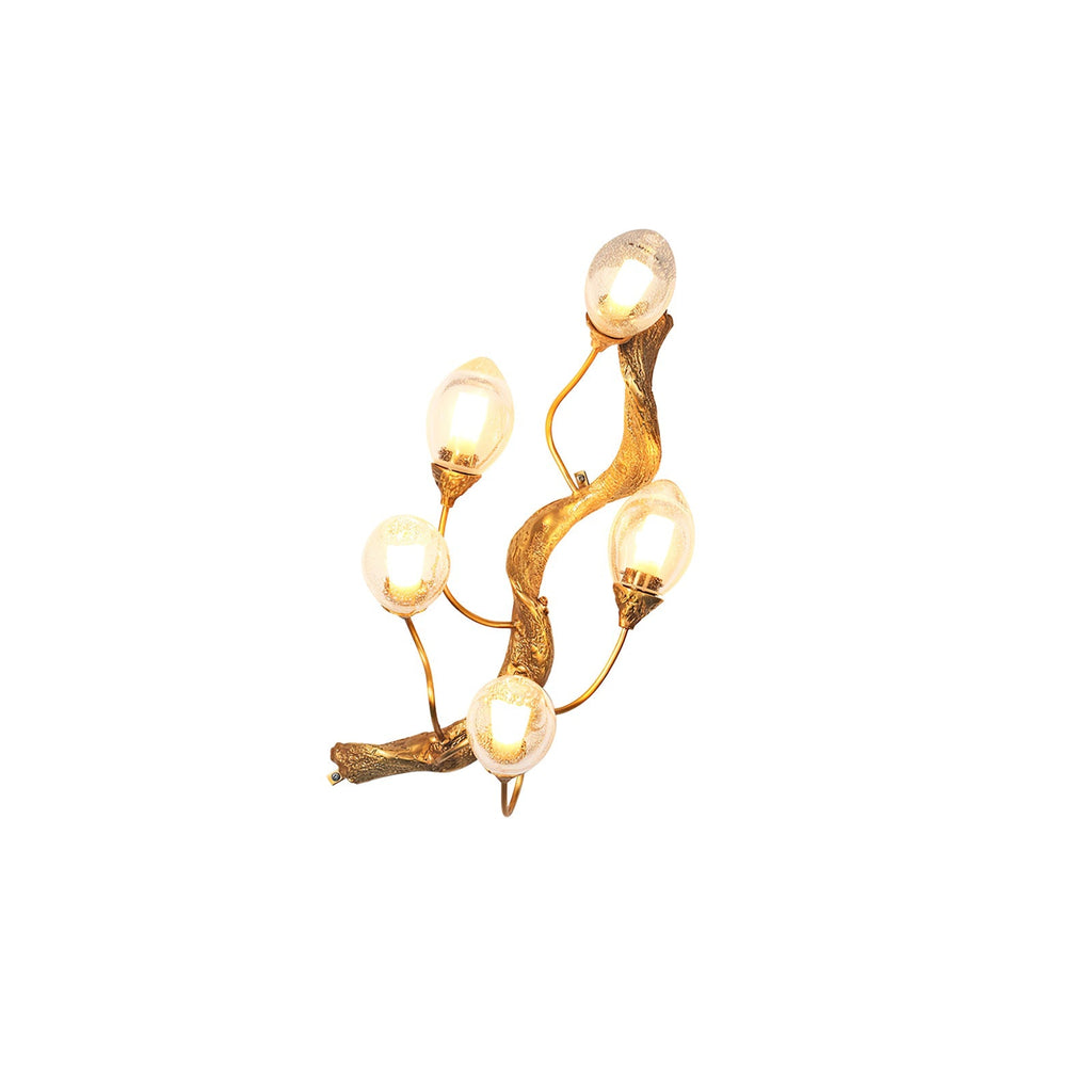 Lotus Brass Wall Lamp