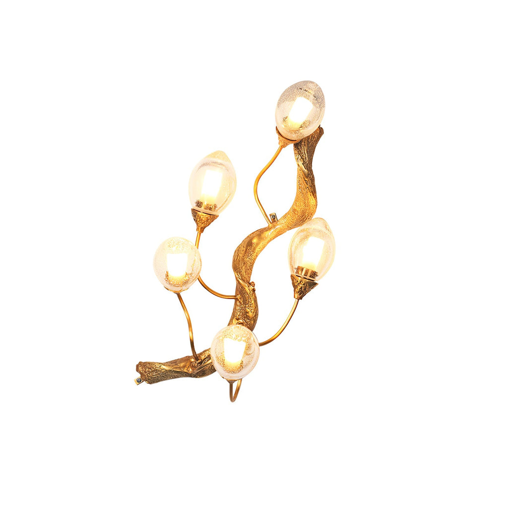 Lotus Brass Wall Lamp