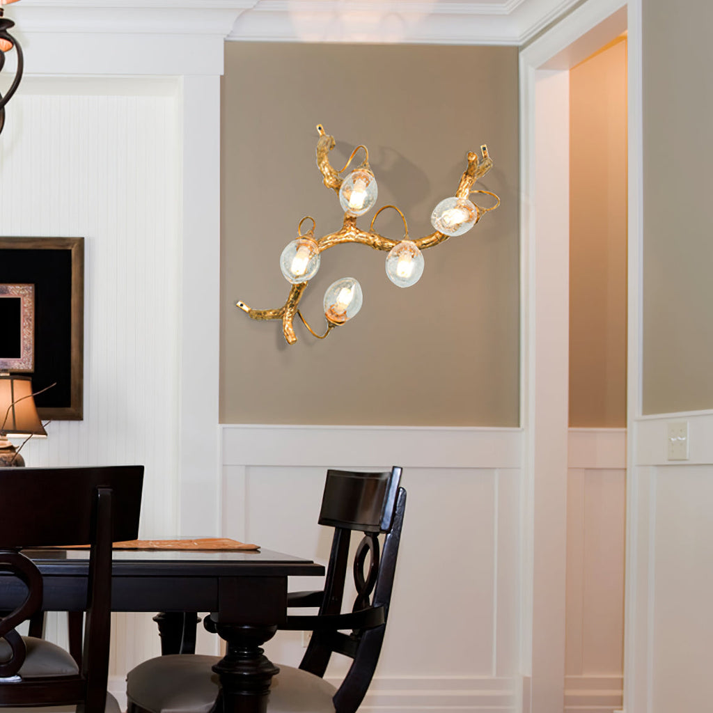 Lotus Brass Wall Lamp