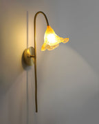 Lotus Amber Wall Sconce