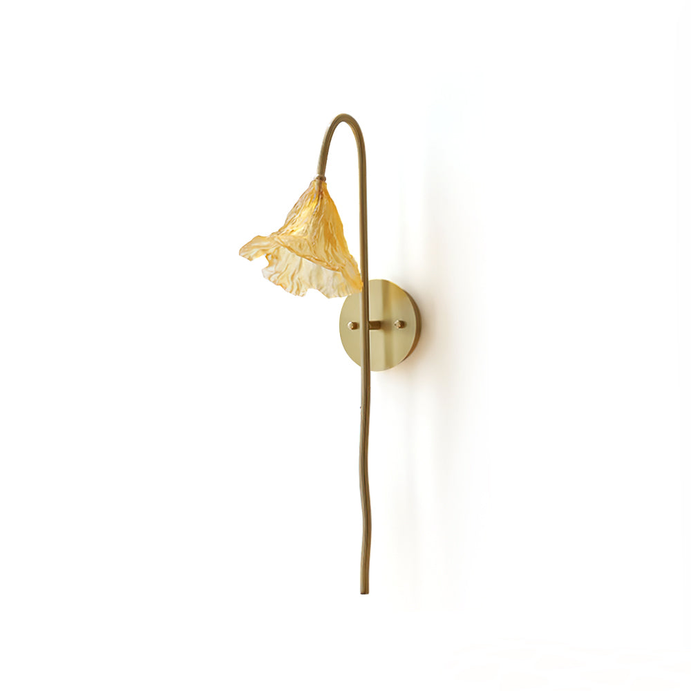 Lotus Amber Wall Sconce