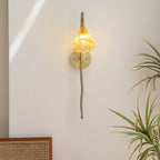 Lotus Amber Wall Sconce