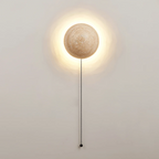 Luna Round Travertine Wall Light