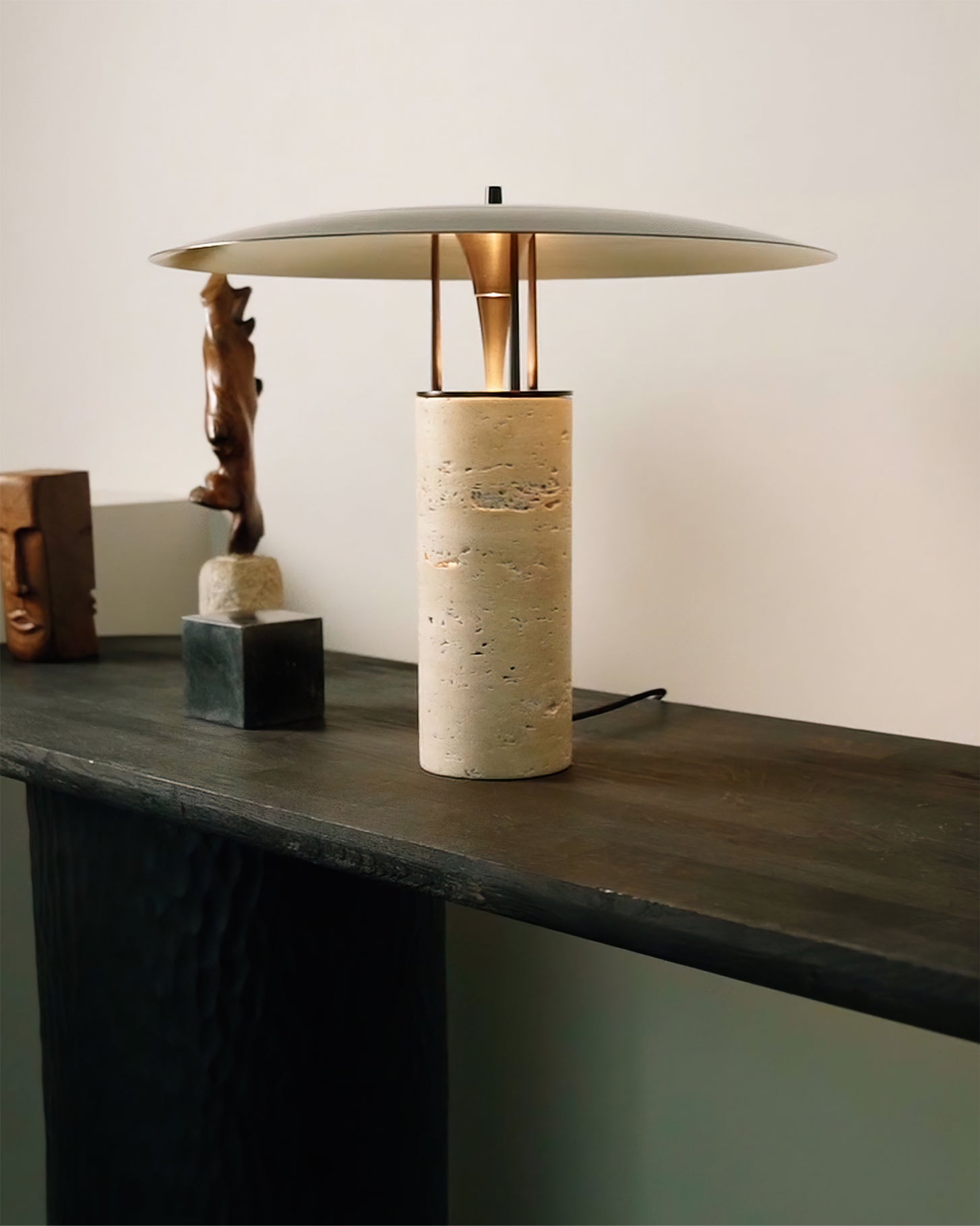 Gioe Travertine Table Lamp