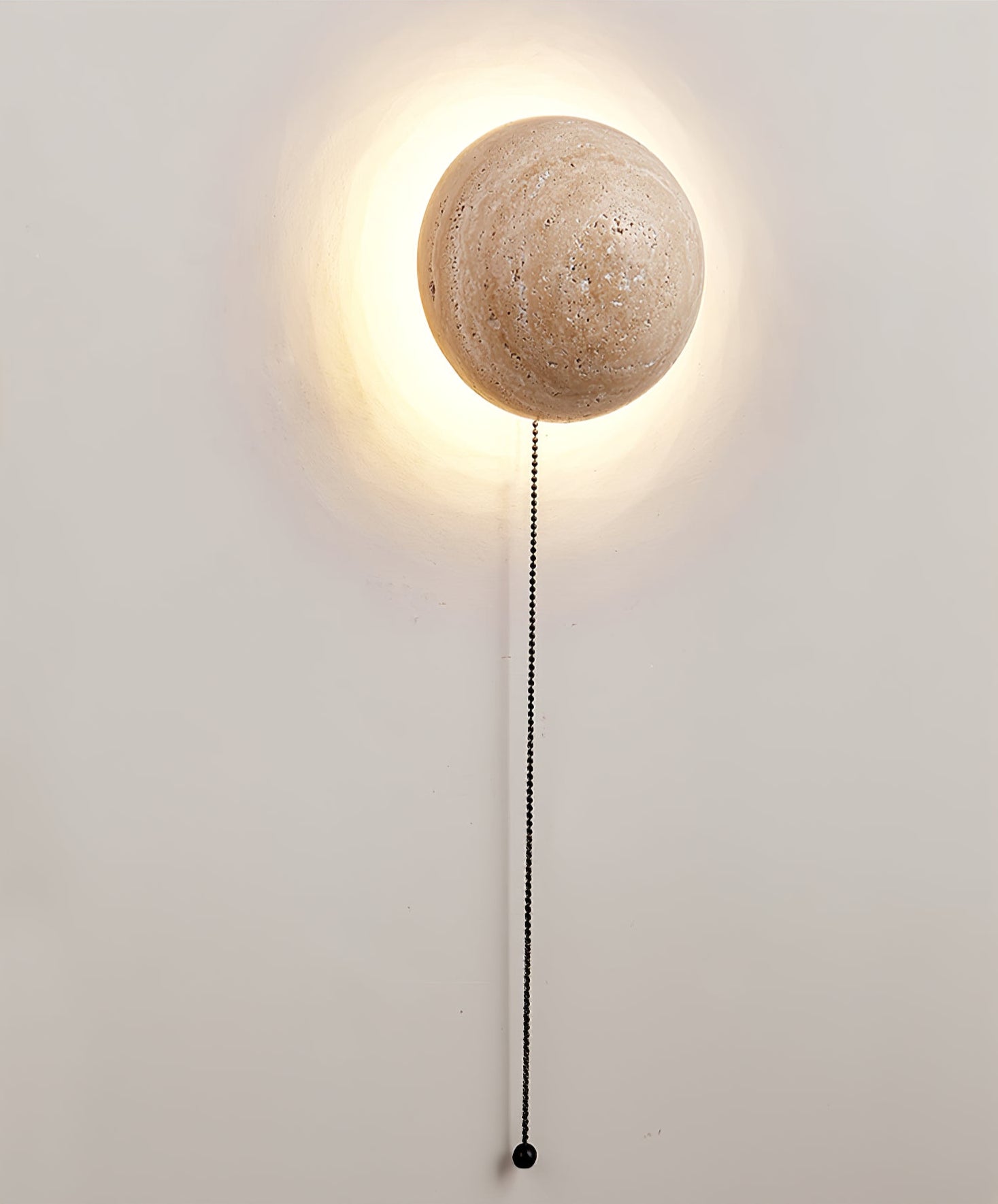 Luna Travertine Wall Light