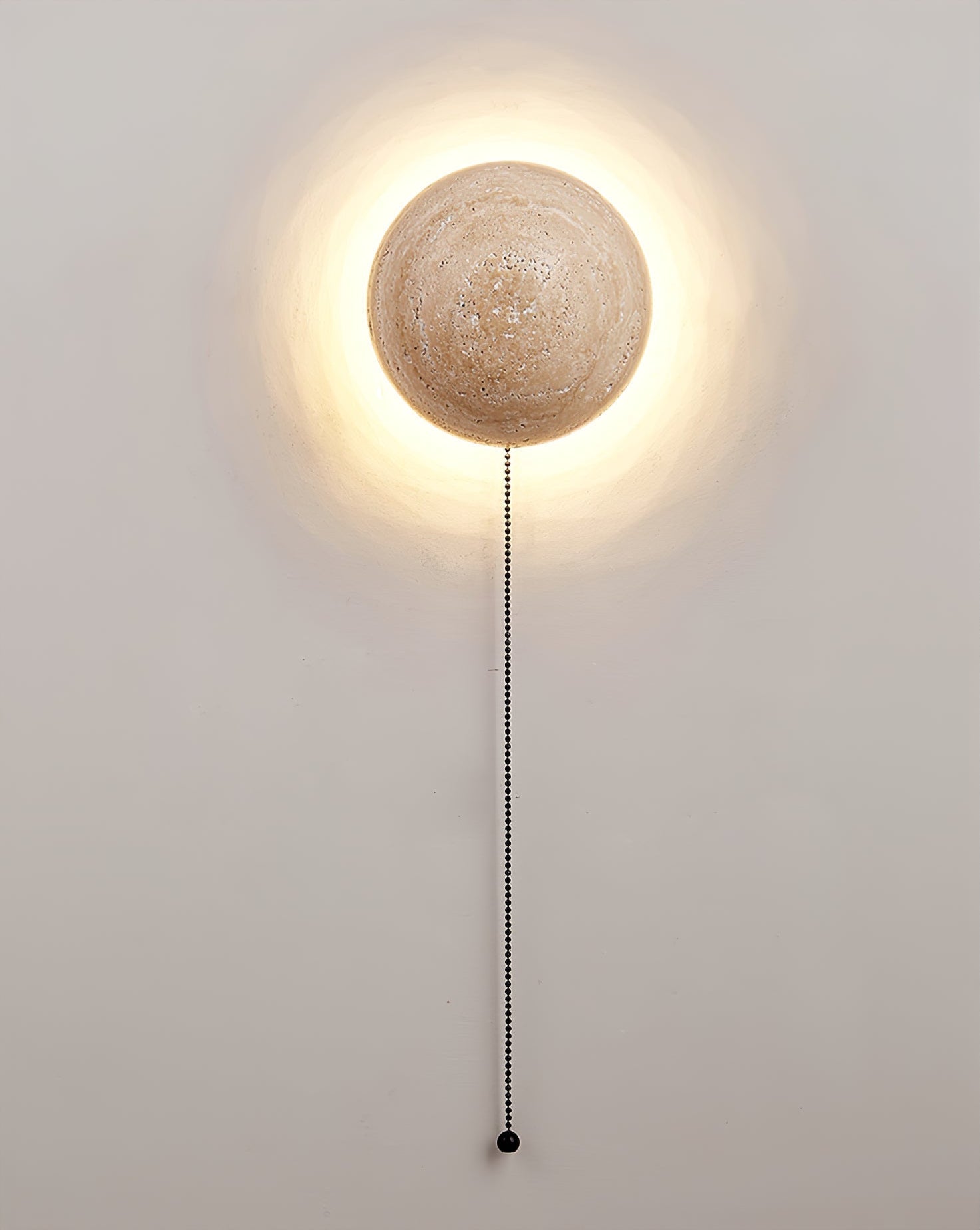 Luna Travertine Wall Light