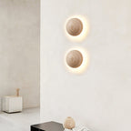 Luna Travertine Wall Light