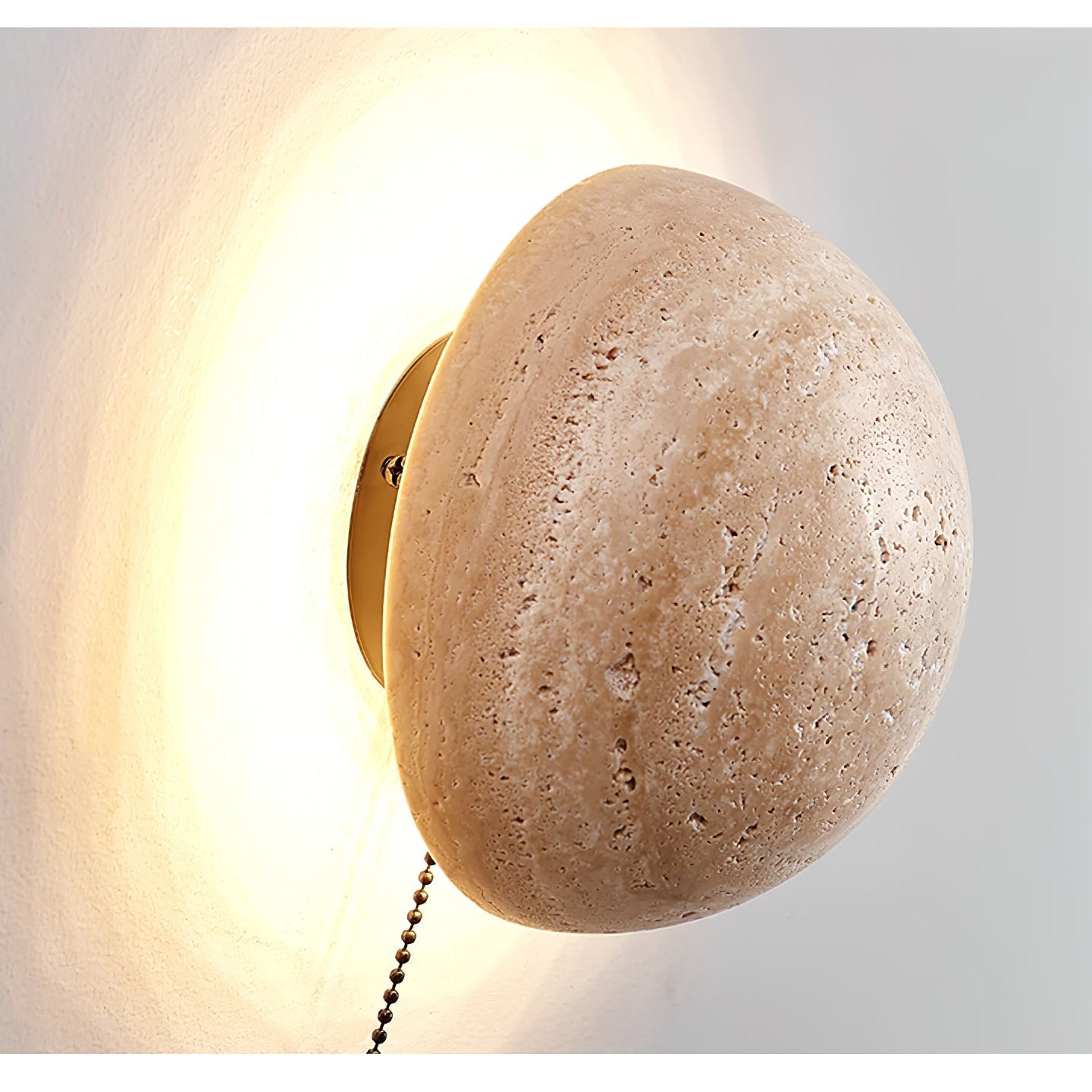 Luna Travertine Wall Light