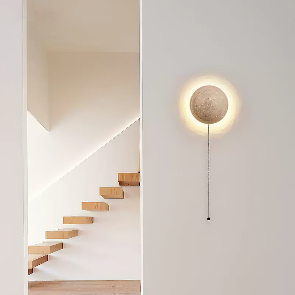 Luna Travertine Wall Light