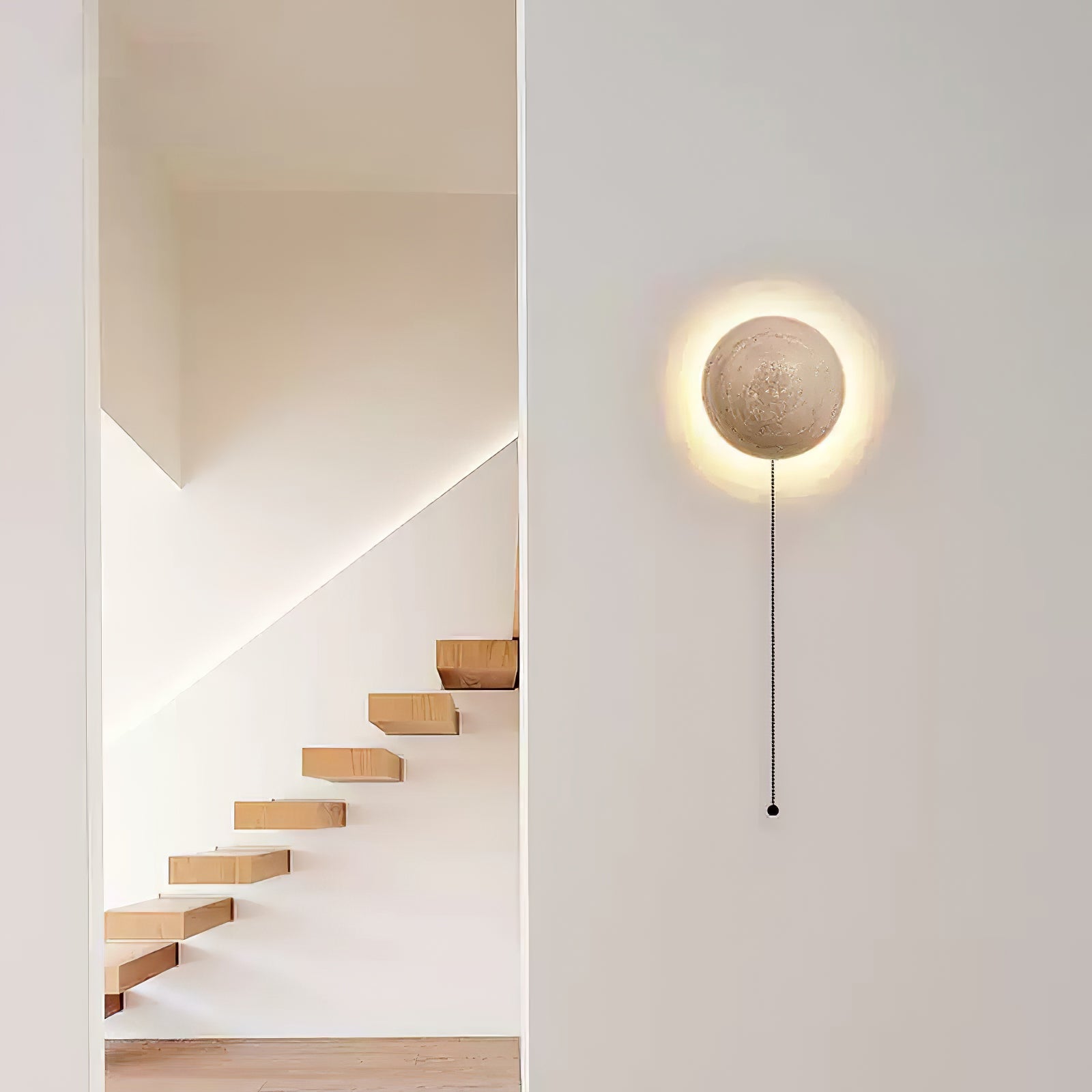 Luna Travertine Wall Light
