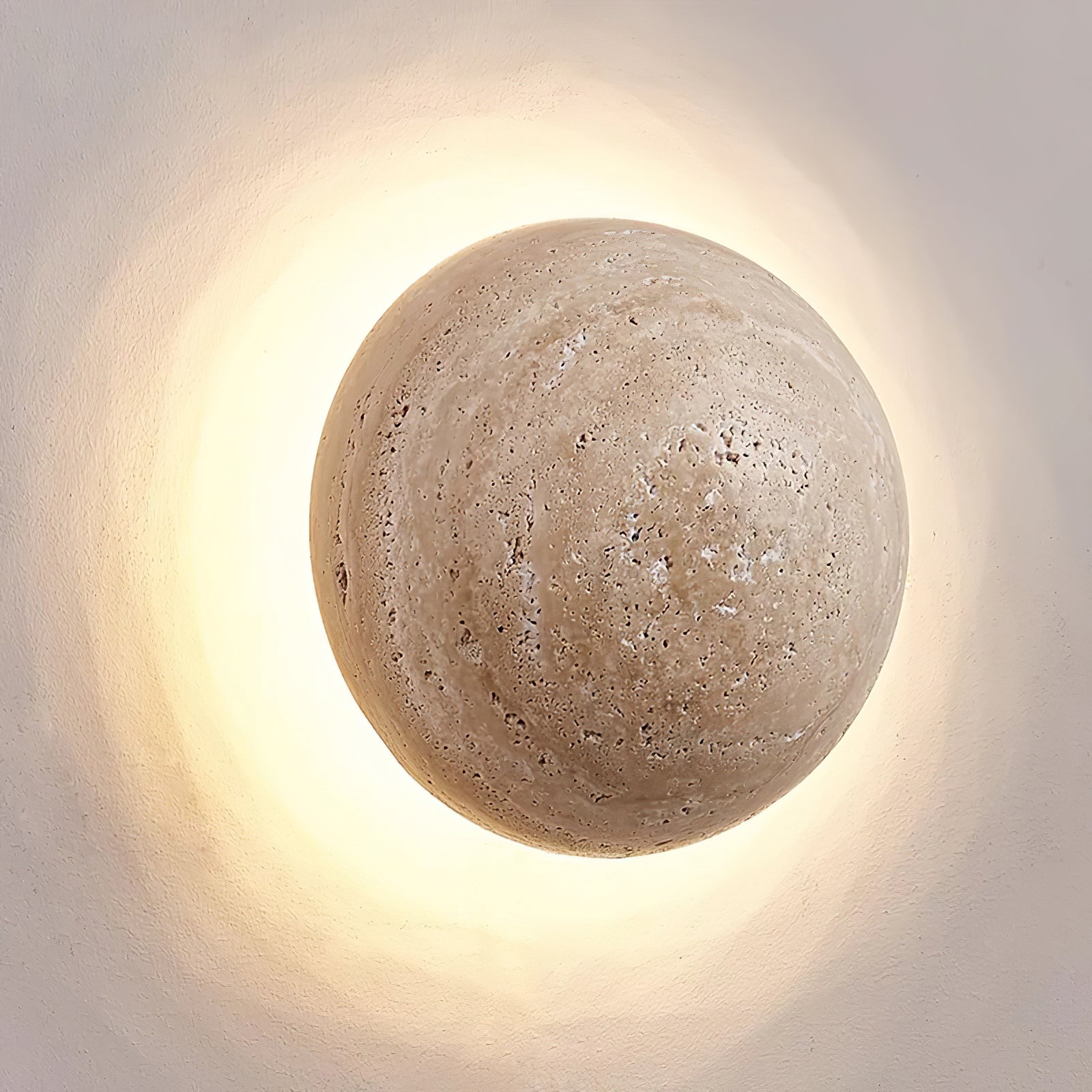 Luna Travertine Wall Light