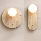 Luna Travertine Wall Sconce