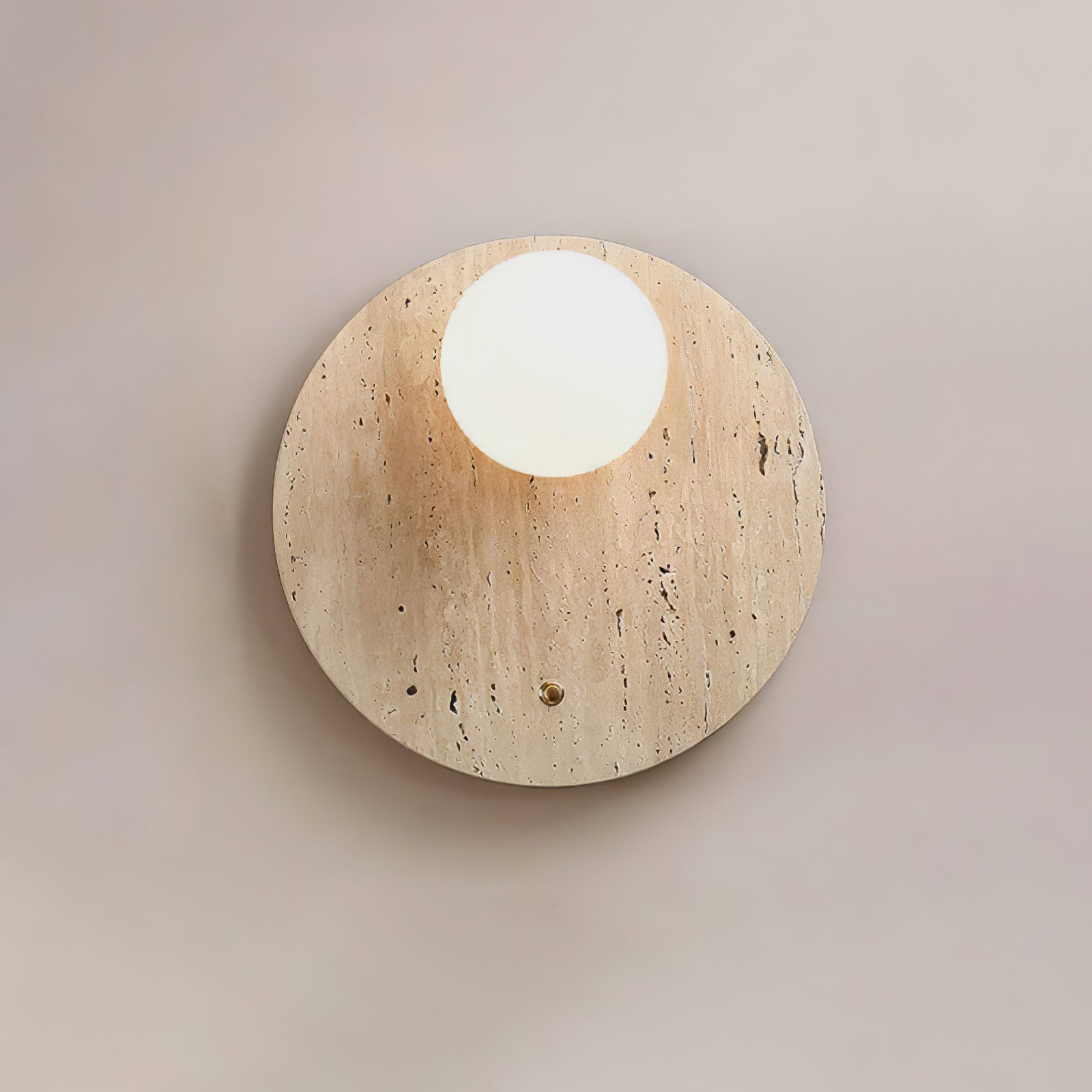 Luna Travertine Wall Sconce