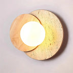 Lunar Eclipse Travertine Wall Lamp