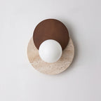 Lunar Eclipse Travertine Wall Lamp