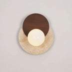 Lunar Eclipse Travertine Wall Lamp