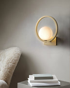 Lunar Brass Wall Light