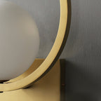 Lunar Brass Wall Light