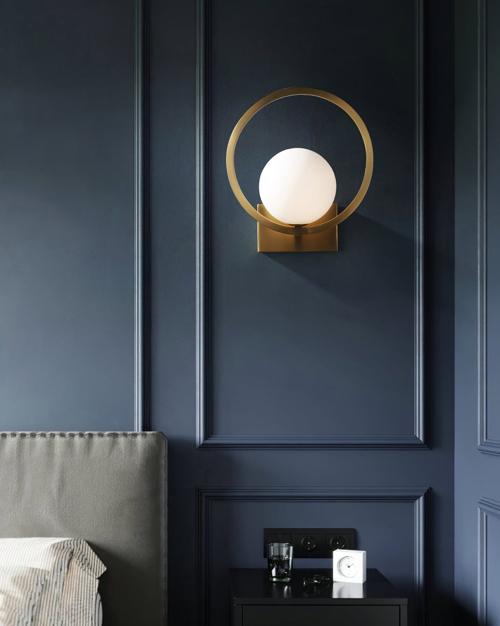 Lunar Brass Wall Light