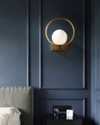 Lunar Brass Wall Light