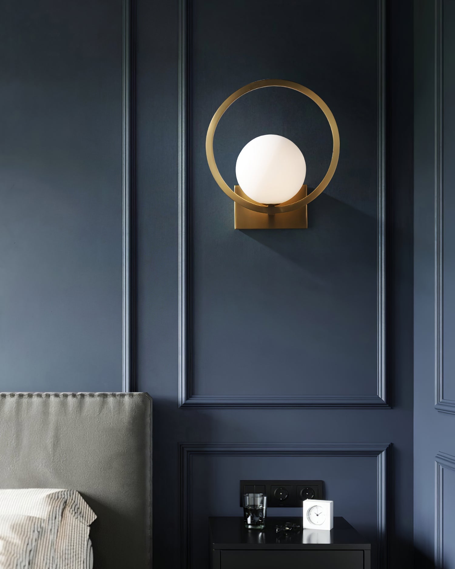 Lunar Brass Wall Light