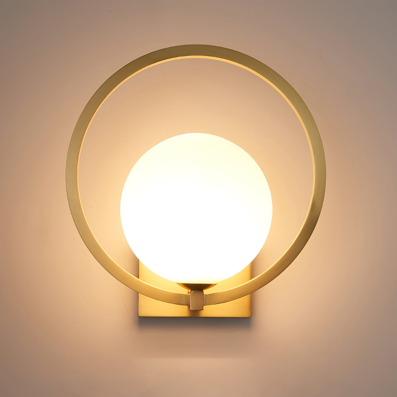 Lunar Brass Wall Light