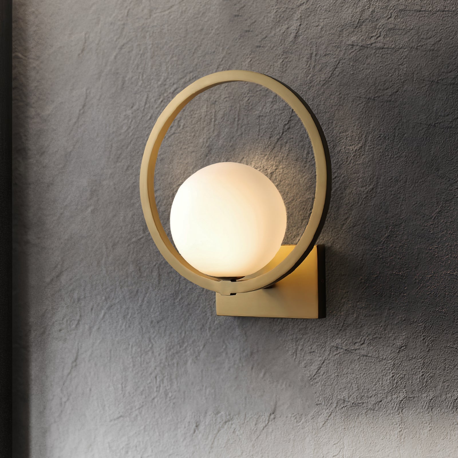 Lunar Brass Wall Light