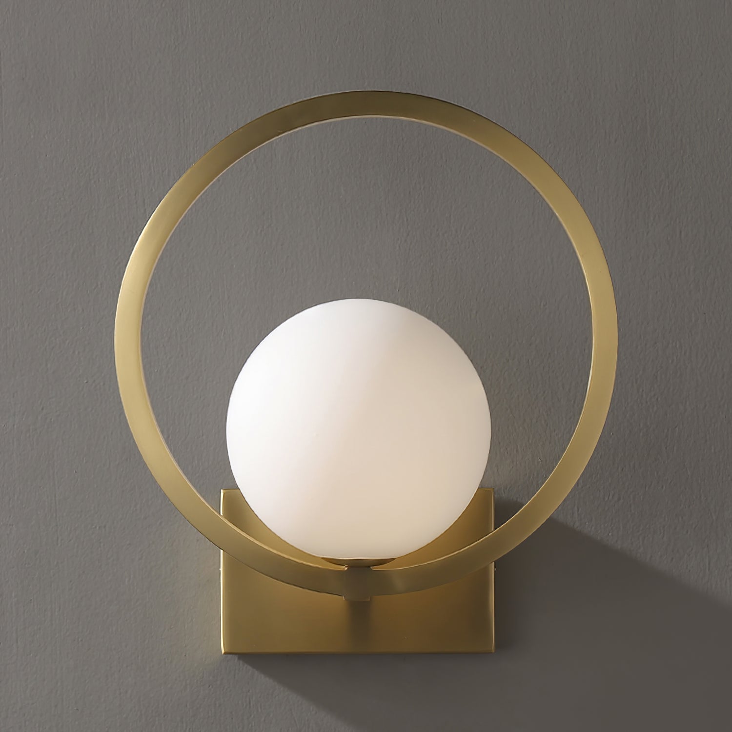 Lunar Brass Wall Light