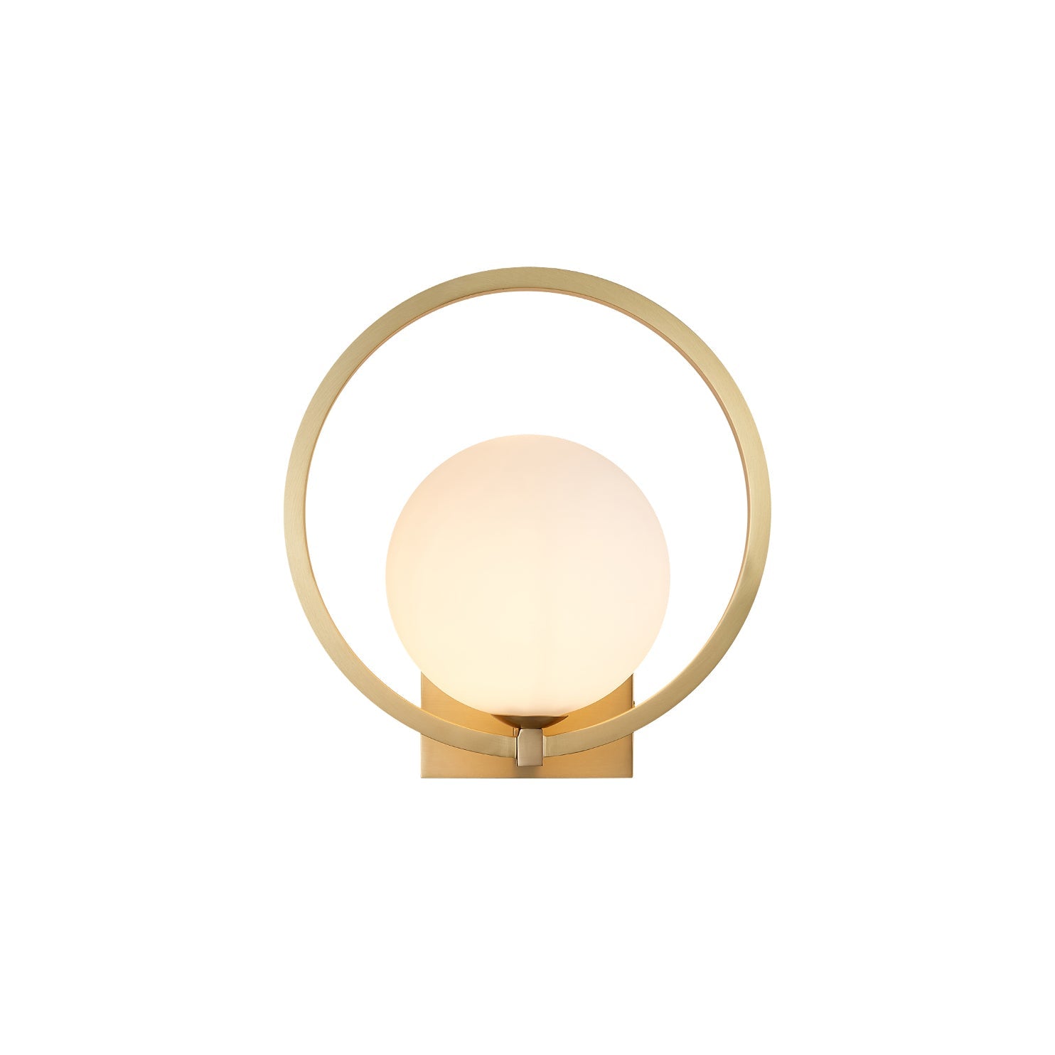 Lunar Brass Wall Light