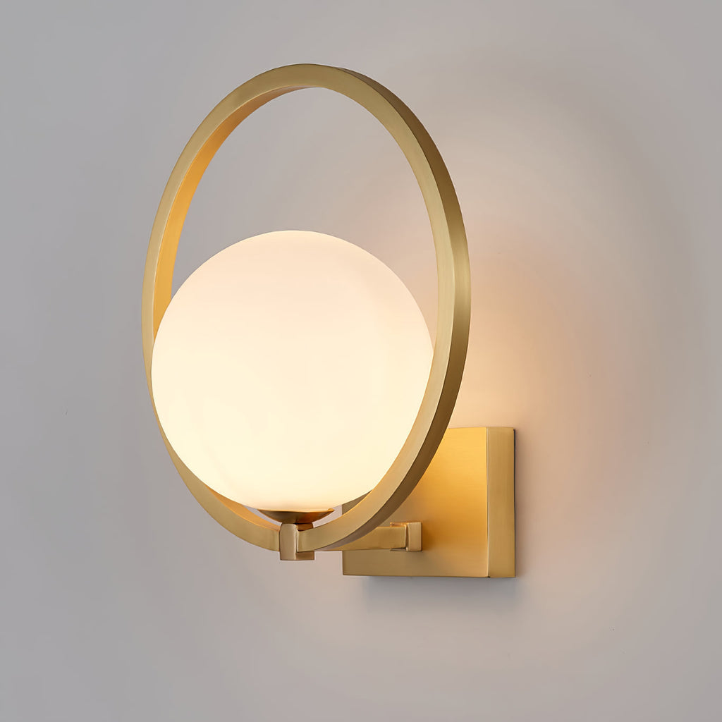 Lunar Brass Wall Light