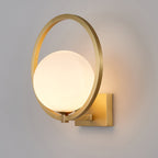 Lunar Brass Wall Light