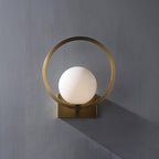Lunar Brass Wall Light