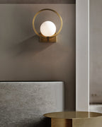 Lunar Brass Wall Light