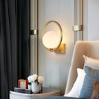 Lunar Brass Wall Light