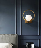 Lunar Brass Wall Light
