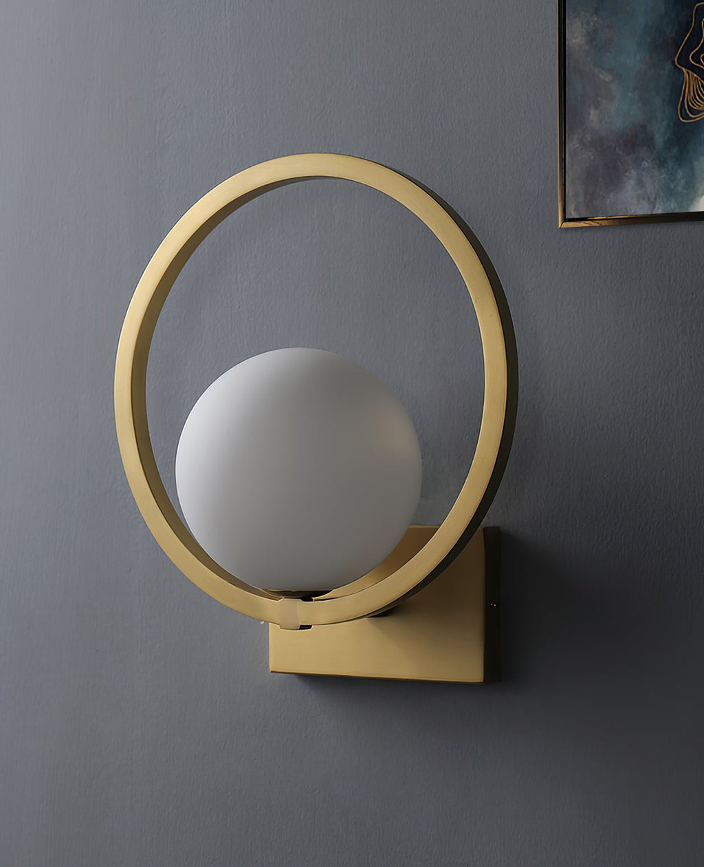 Lunar Brass Wall Light