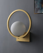 Lunar Brass Wall Light