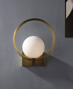 Lunar Brass Wall Light