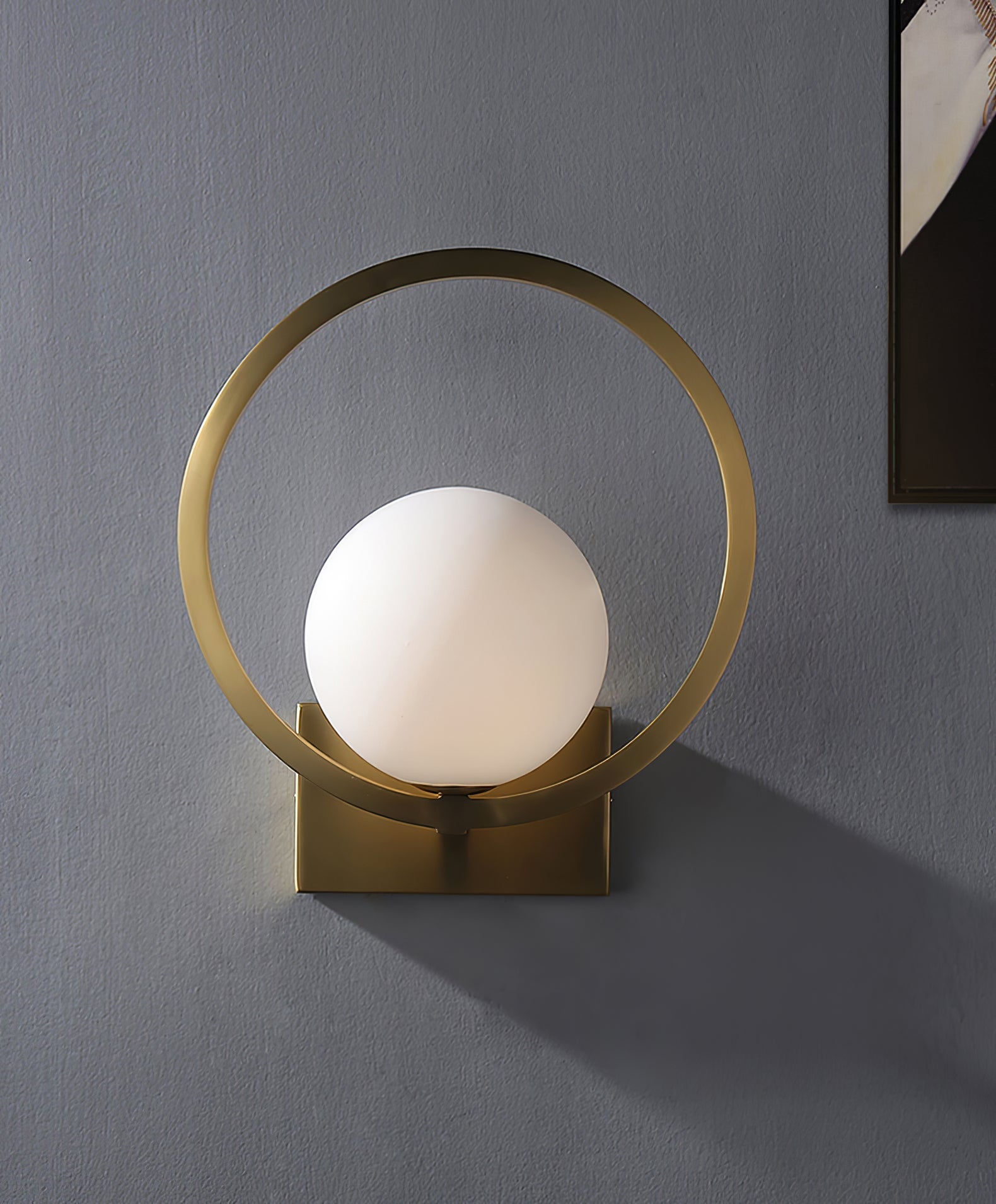 Lunar Brass Wall Light