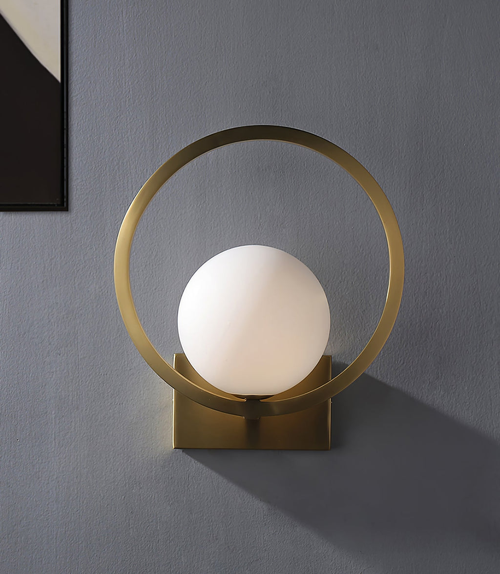 Lunar Brass Wall Light