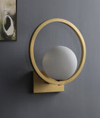 Lunar Brass Wall Light