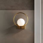 Lunar Brass Wall Light
