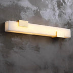 Luxury Rectangular Alabaster Wall Lamp