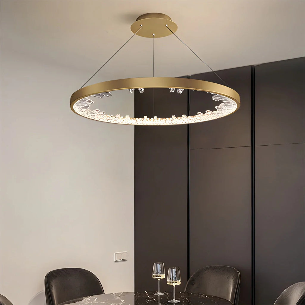 Luxury Circle Crystal Chandelier for Living Room