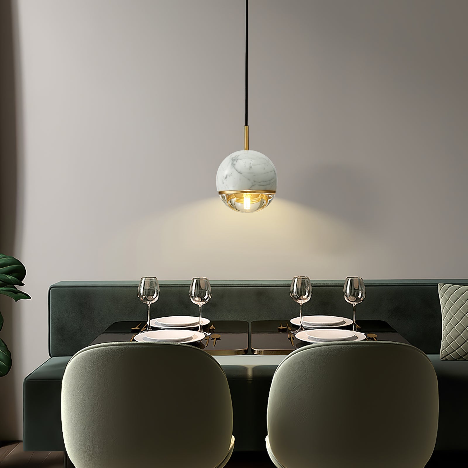 Marble Balls Pendant Lamp