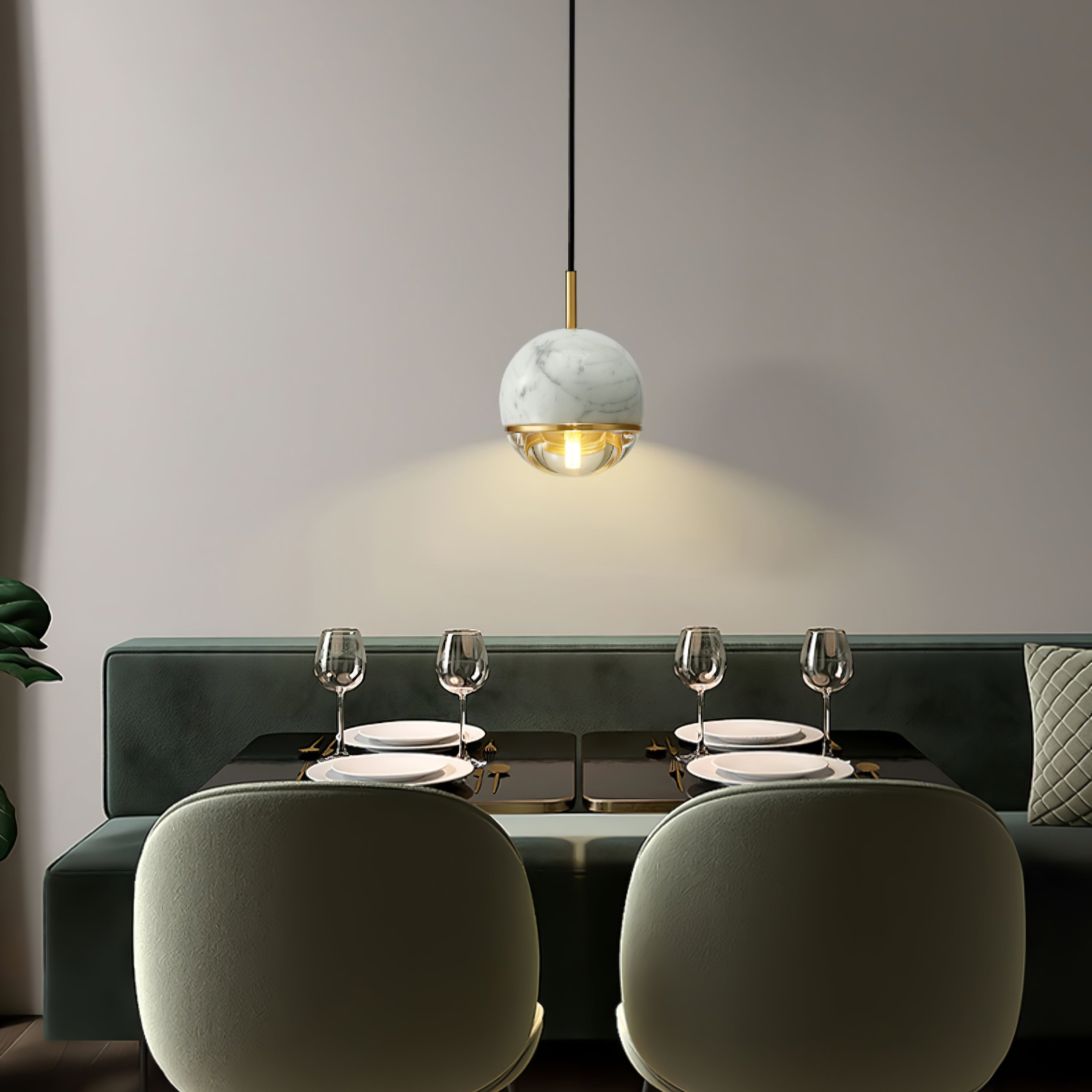 Marble Balls Pendant Lamp